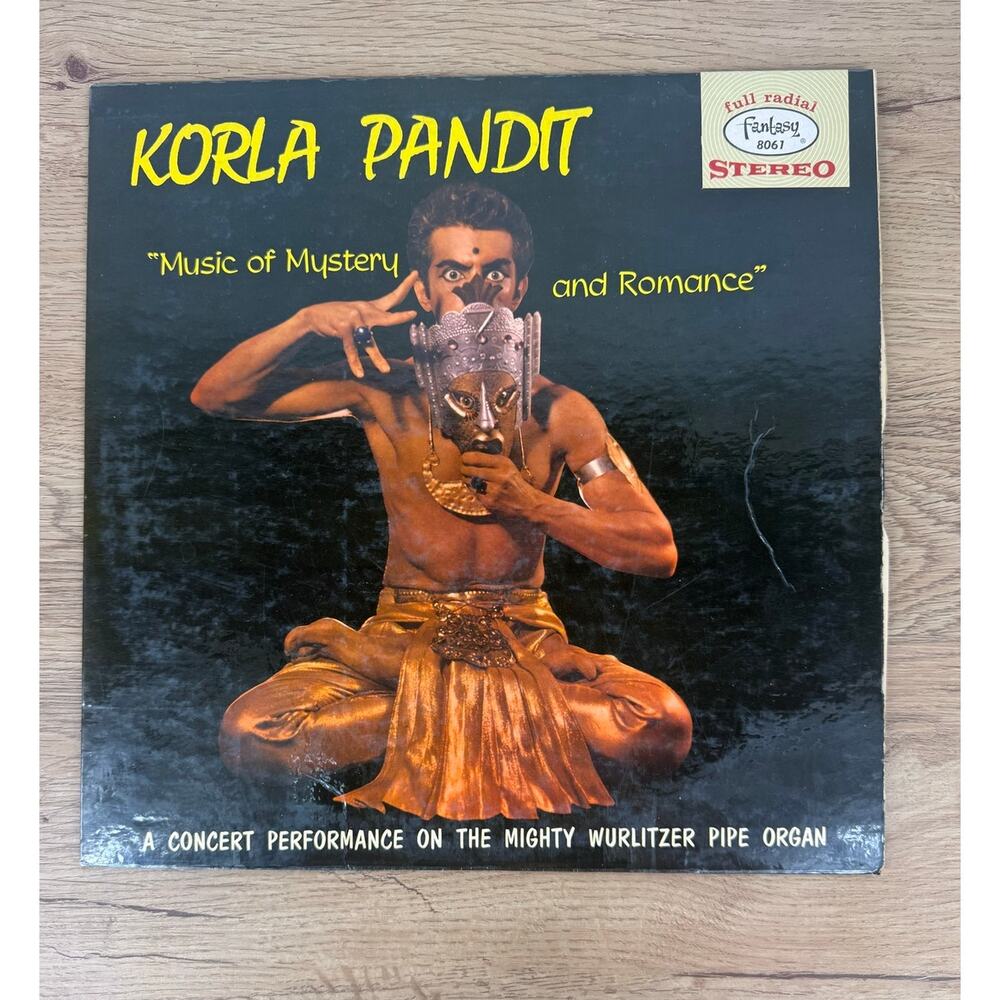 Korla Pandit Music of Mystery and Romance 1961‎ Stereo Blue Vinyl LP